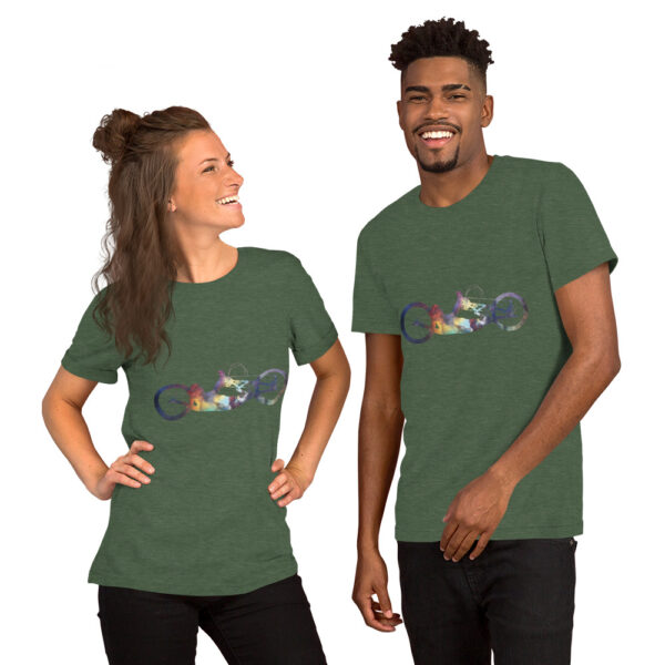 Space Hand Cycling Short-Sleeve Unisex T-Shirt - Image 4