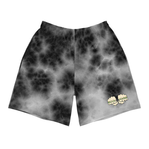 Grey Crystal Wash Men's Athletic Shorts