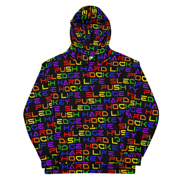 Sledge Hockey Rainbow Unisex Hoodie